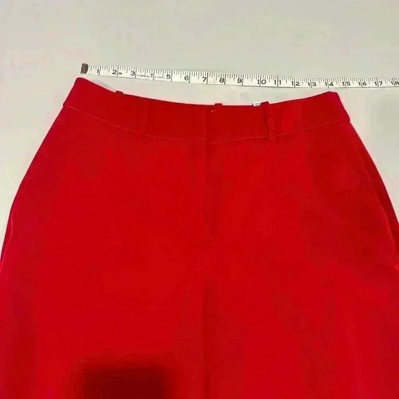 Elle Midrise Wide Leg Red Trousers Size 6 NWT - Picture 5 of 6
